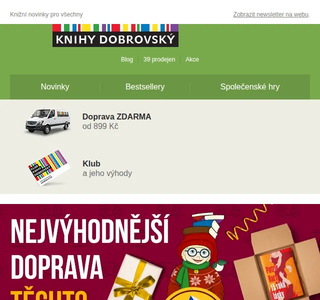 KnihyDobrovsky.cz: Doprava za 29 Kč – červen 2026 | Nuslet.cz