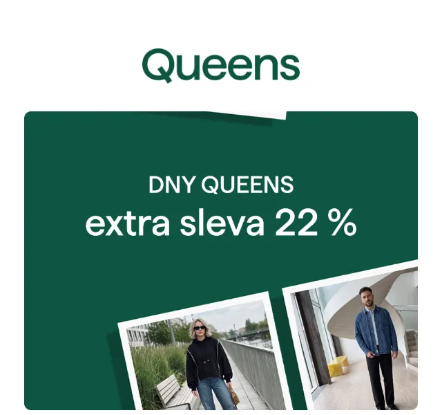 Queens: slevový kód -22% na trendy značky – září 2026