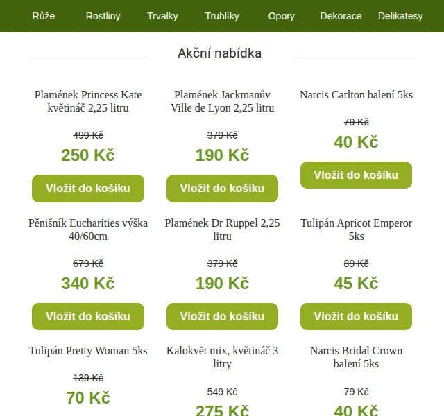 Truhlíkov.cz: Podzimní slevy až 50 % na růže, trvalky a cibuloviny – červen 2026 | Nuslet.cz