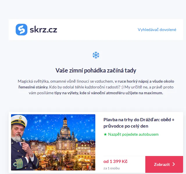 Vánoce na Skrz: Výlet na adventní trhy – červenec 2026 | Nuslet.cz