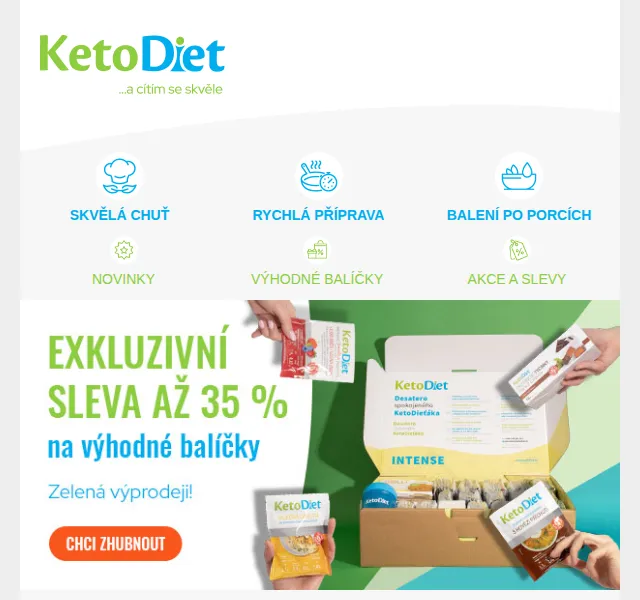 KetoDiet: Zelená výprodej až 40 % – srpen 2022 | Nuslet.cz