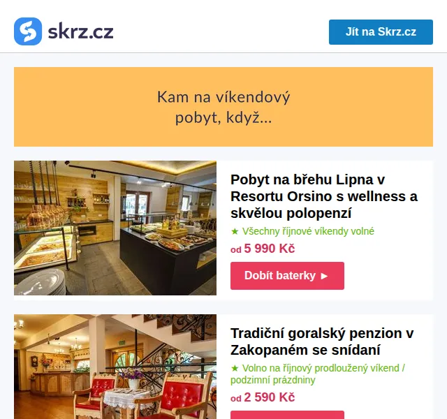 Vánoce na Skrz: Pobyty na Lipně od 5 990 Kč – říjen 2026 | Nuslet.cz