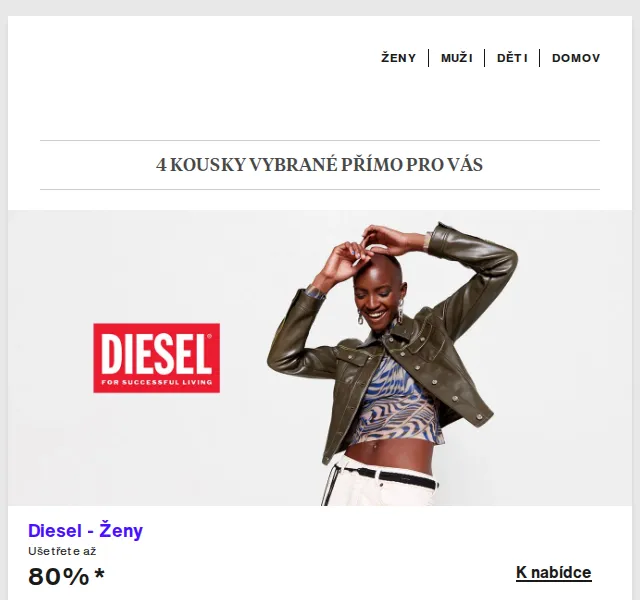 Lounge by Zalando: Slevy až 80 % na Diesel, Love Moschino & Nike – červenec 2026 | Nuslet.cz