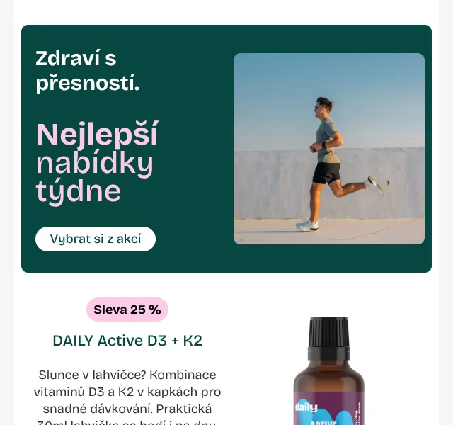 Pilulka.cz: vitaminů D3 K2 sleva 25 % – září 2026