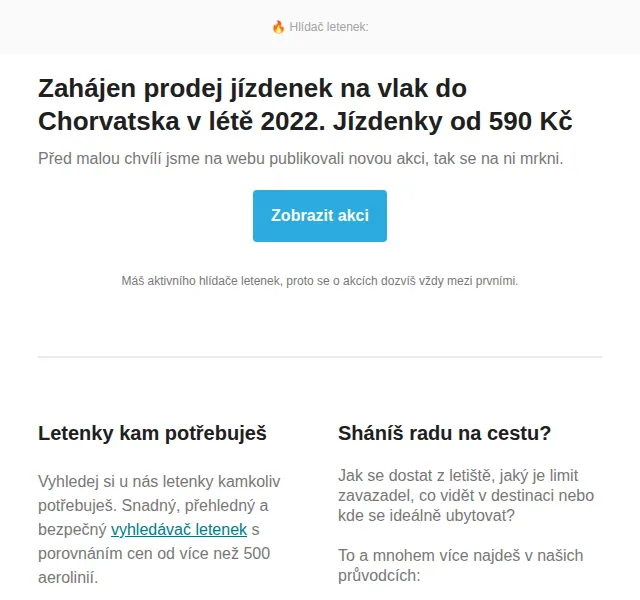Cestujlevne.com: jízdenky na vlak do Chorvatska od 590 Kč – červen 2026 | Nuslet.cz
