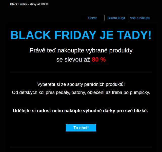 czbikero: Slevy až 80 % Black Friday – listopad 2021 | Nuslet.cz