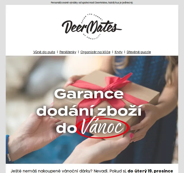 DeerMates: Personalizované dárky s dodáním do Vánoc – prosinec 2023 | Nuslet.cz