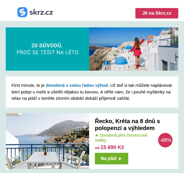 Skrz: Dovolená se slevou až 50 % – červenec 2026 | Nuslet.cz