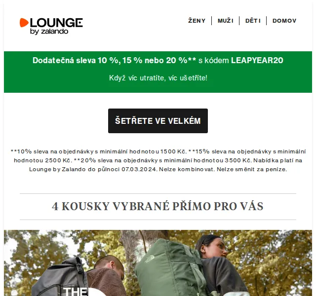 Lounge by Zalando: Dodatečná sleva až 20 % – červenec 2026 | Nuslet.cz