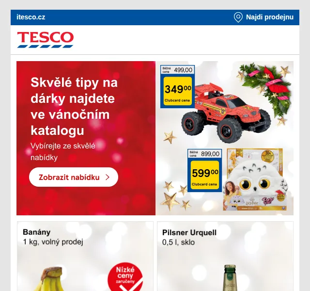 Tesco: Vánoční dárky se slevou – prosinec 2023 | Nuslet.cz