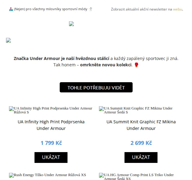 Nová kolekce Under Armour – červen 2026 | Nuslet.cz