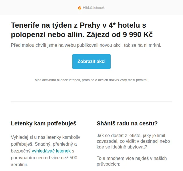 Cestujlevne.com: Tenerife na týden z Prahy v 4* hotelu od 9 990 Kč – červen 2026 | Nuslet.cz