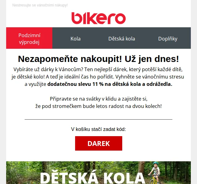 czbikero: Dětská kola a odrážedla se slevou 11% – červenec 2026 | Nuslet.cz