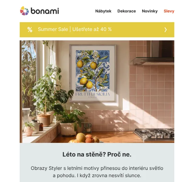 Bonami.cz: Sleva až 40 % – léto 2026 | Nuslet.cz