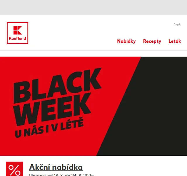 Kaufland: Sodastream GAIA a Rowenta vysavač – srpen 2025 | Nuslet.cz