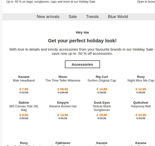 BLUE TOMATO: Holiday Sale až -50 % na doplňky – červen 2026 | Nuslet.cz