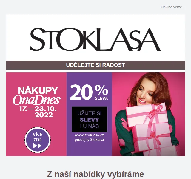 Stoklasa: slevy až 30 % na tašky, deštníky a bižuterii – červen 2026 | Nuslet.cz
