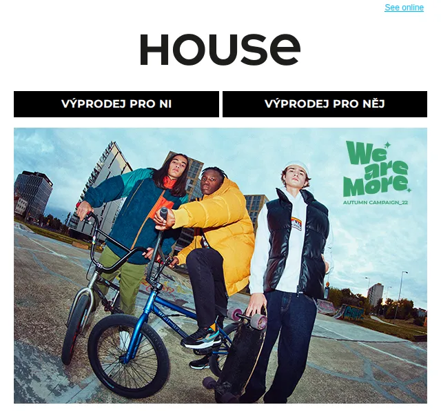 HOUSE: Výprodej pro ni i pro něj – červenec 2026 | Nuslet.cz