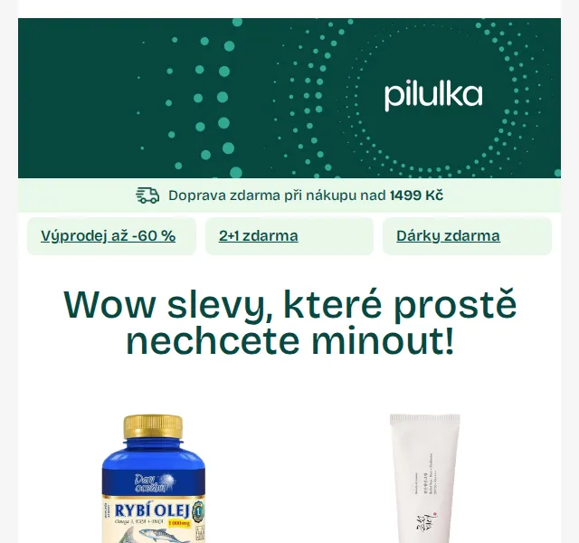 Pilulka.cz: Slevy až 60 % – červen 2026 | Nuslet.cz