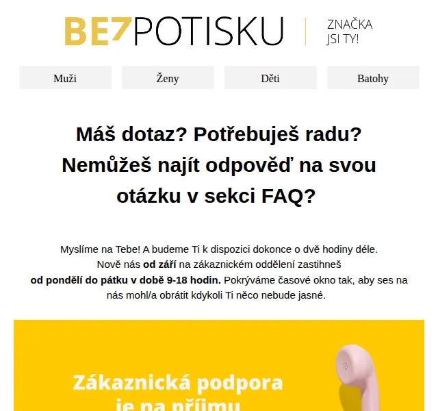 BezPotisku: prodloužená podpora 9-18 h – červen 2026 | Nuslet.cz