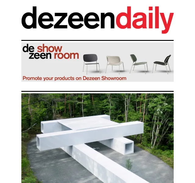 Dezeen Daily: Novinky a projekty z architektury a designu – červen 2026 | Nuslet.cz