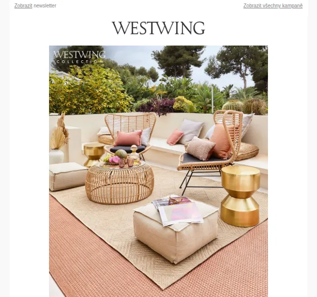 Westwing: Outdoor Living sezóna – červen 2026 | Nuslet.cz