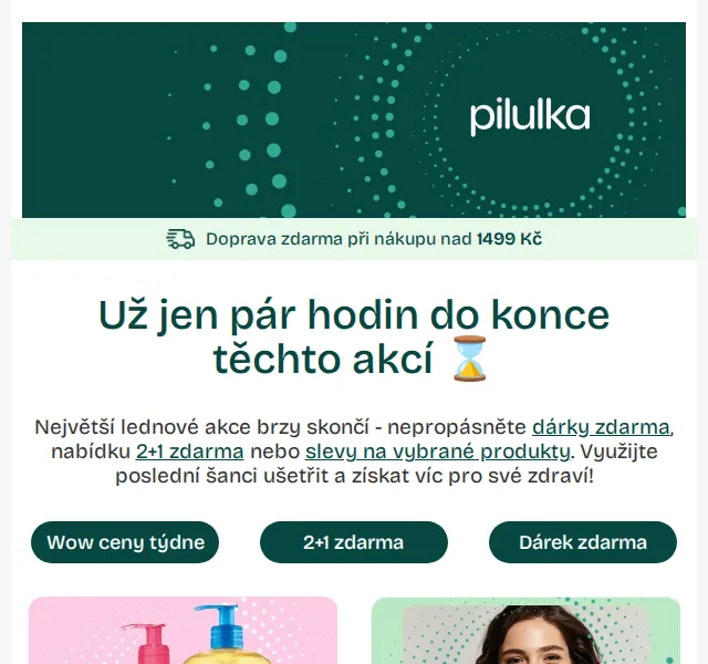 Pilulka.cz: Slevy až 45 % na dermokosmetiku a doplňky – červenec 2026 | Nuslet.cz