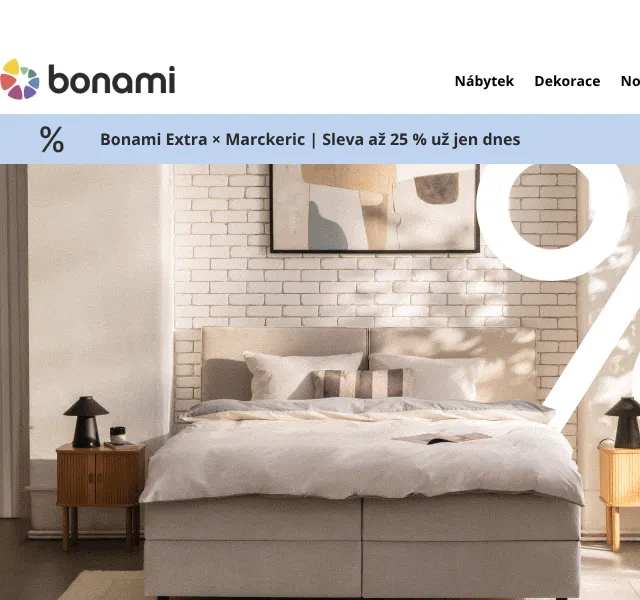 Bonami.cz: Sleva 20 % na nábytek – červenec 2026