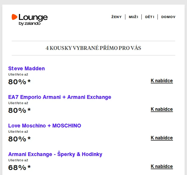 Lounge by Zalando: Steve Madden a Love Moschino až 80 % – červenec 2026 | Nuslet.cz