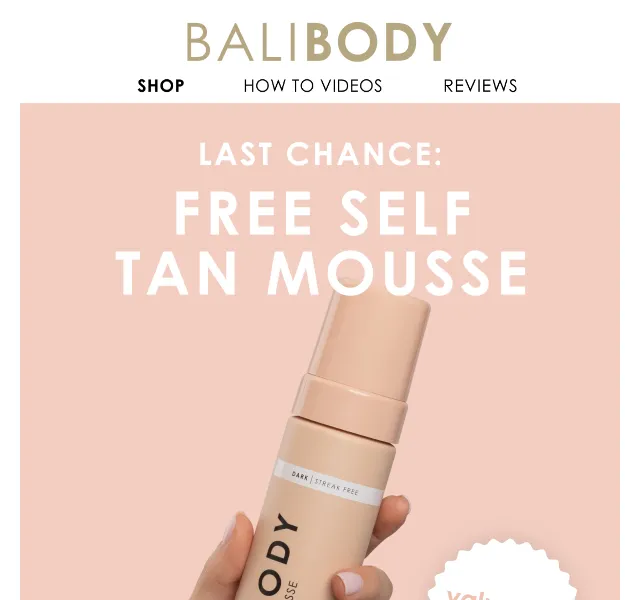 Bali Body: Self Tan zdarma (€28,95) – červen 2026 | Nuslet.cz
