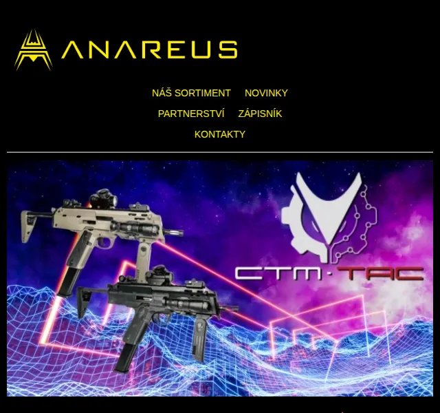 ANAREUS: CTM TAC airsoft díly skladem – červenec 2026 | Nuslet.cz