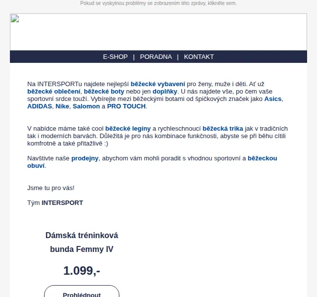 INTERSPORT: Běžecké vybavení od Nike, Asics, Adidas – červen 2026 | Nuslet.cz