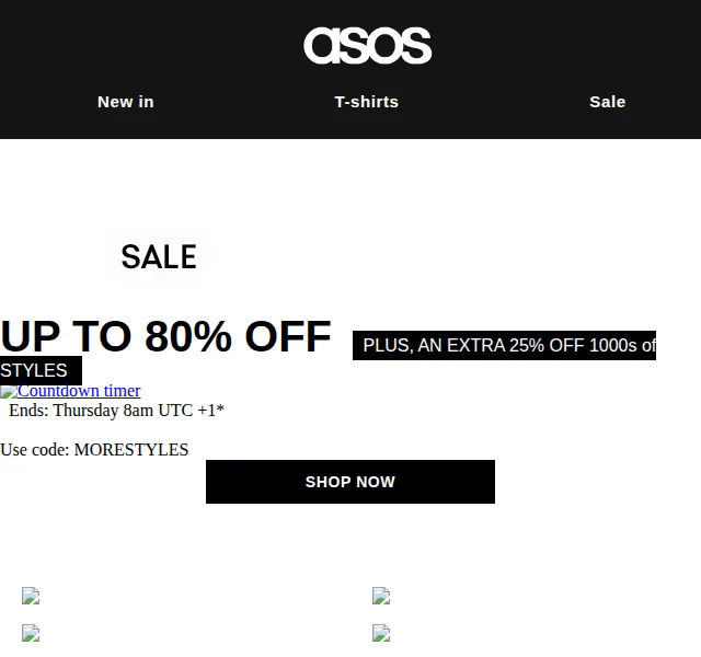 ASOS Sale: Extra 25% sleva na tisíce stylů – červen 2026 | Nuslet.cz