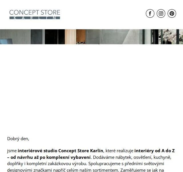Concept Store Karlín: Exkluzivní značky nábytku a osvětlení – červen 2026 | Nuslet.cz