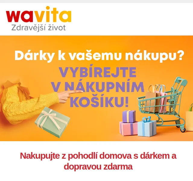 Wavita: Dárek v košíku a doprava zdarma od 299 Kč – červen 2026 | Nuslet.cz