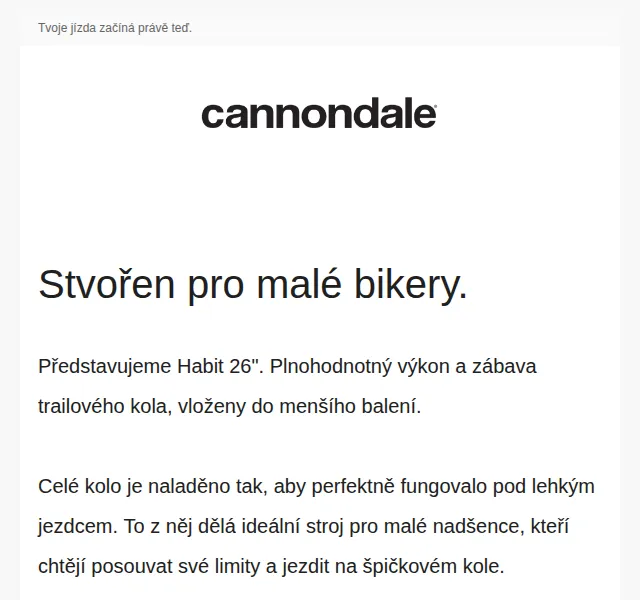 Cannondale: Habit 26" pro malé bikery – červenec 2026 | Nuslet.cz