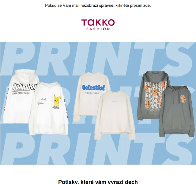Takko Fashion: Potisky od 99 Kč – červen 2026 | Nuslet.cz