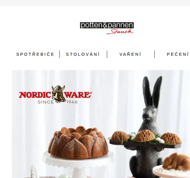 Potten & Pannen - Staněk: Nordic Ware formy sleva až 21 % – duben 2026