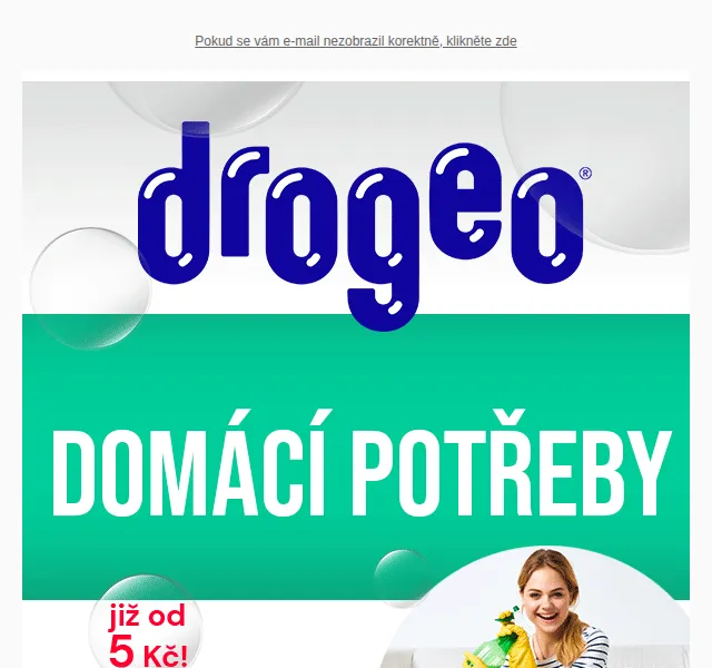 Drogeo: potřeby pro domácnost od 5 Kč – červen 2026 | Nuslet.cz