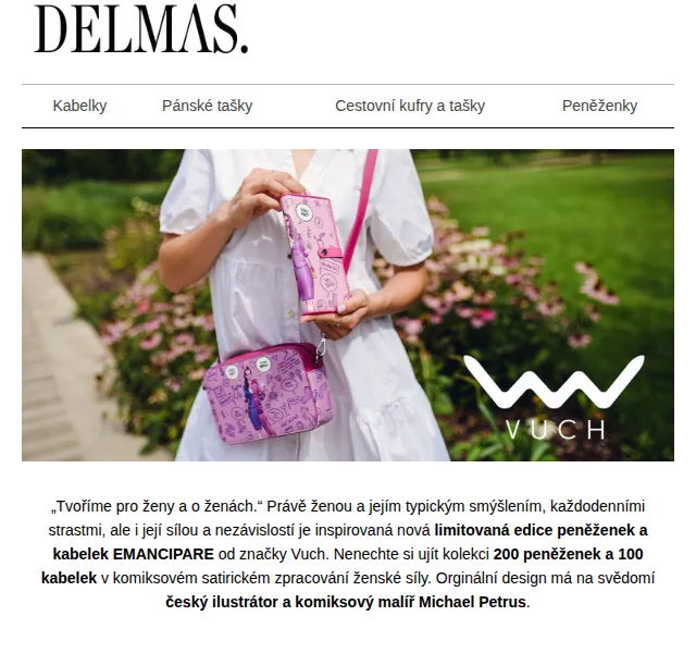 Delmas: Vuch Emancipare limitovaná edice – červen 2026 | Nuslet.cz