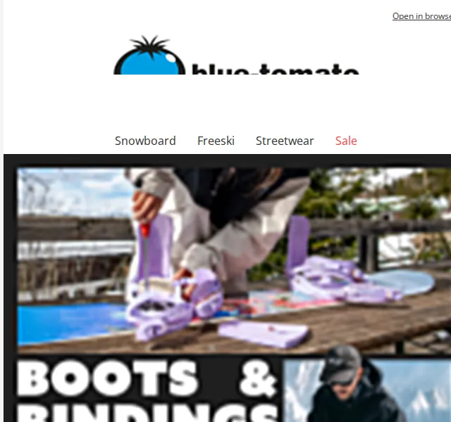 BLUE TOMATO: Snowboard boots & bindings – červen 2026 | Nuslet.cz