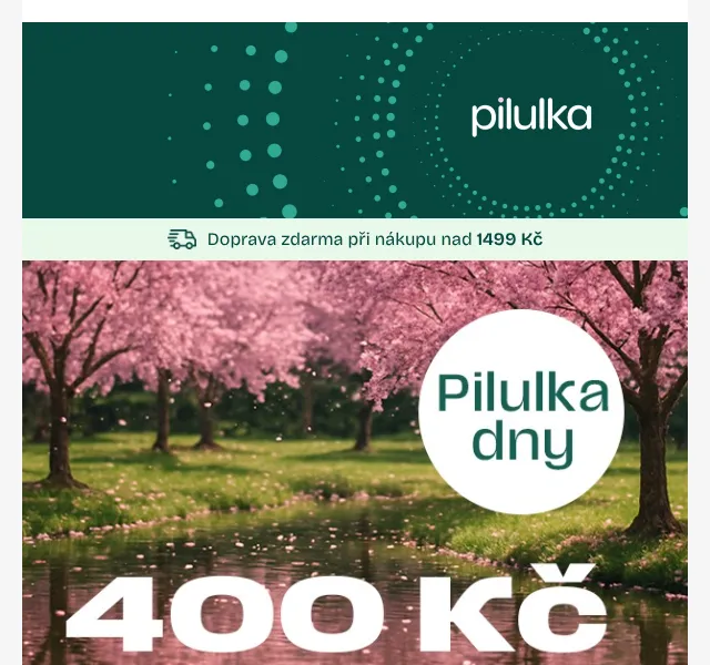 Pilulka.cz: 400 Kč zpět na nákup – duben 2026 | Nuslet.cz