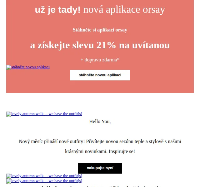 Orsay: 21% sleva na aplikaci + nová kolekce – červen 2026 | Nuslet.cz