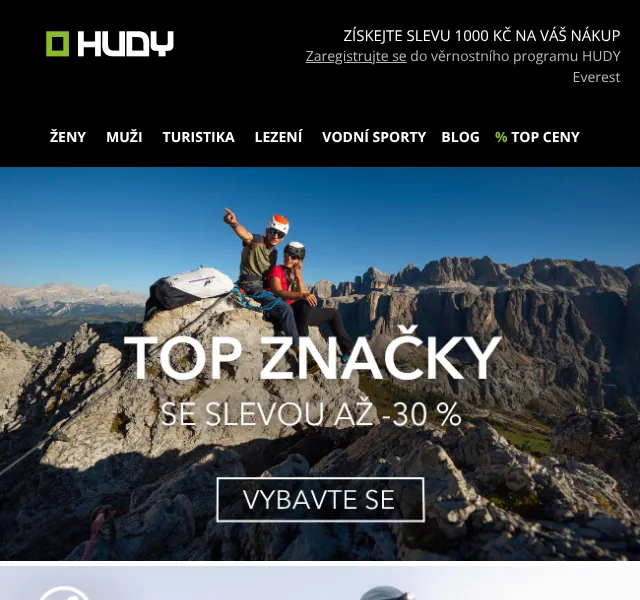 Hudy: Mammut, La Sportiva, X-Bionic – sleva až 30 % | Srpen 2026