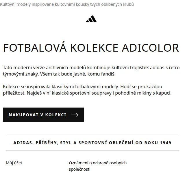 adidas: FOTBALOVÁ KOLEKCE ADICOLOR – červenec 2026 | Nuslet.cz
