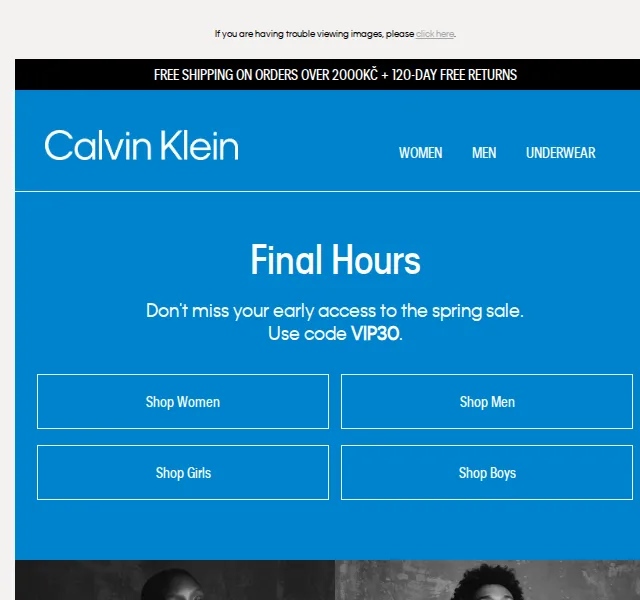 Calvin Klein: Sleva 30 % na jarní kolekci – červen 2026 | Nuslet.cz