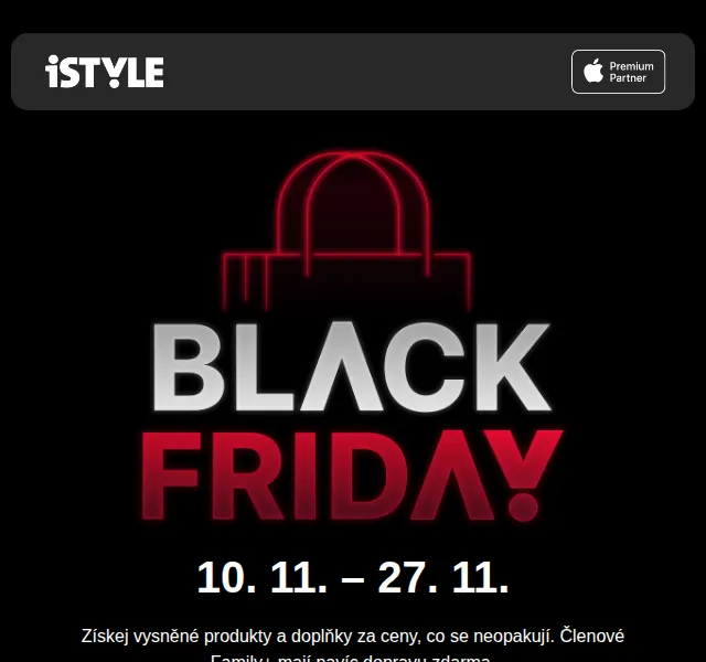 iSTYLE: Black Friday slevy – červenec 2026 | Nuslet.cz