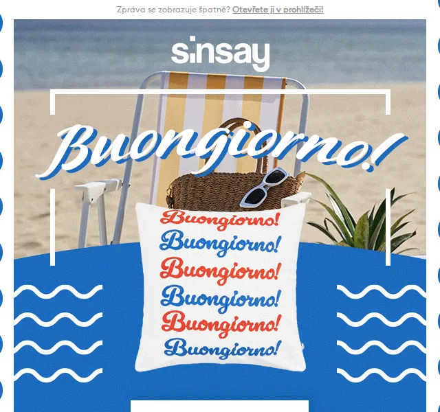 Sinsay HOME: Italské prázdniny doma – červen 2026 | Nuslet.cz
