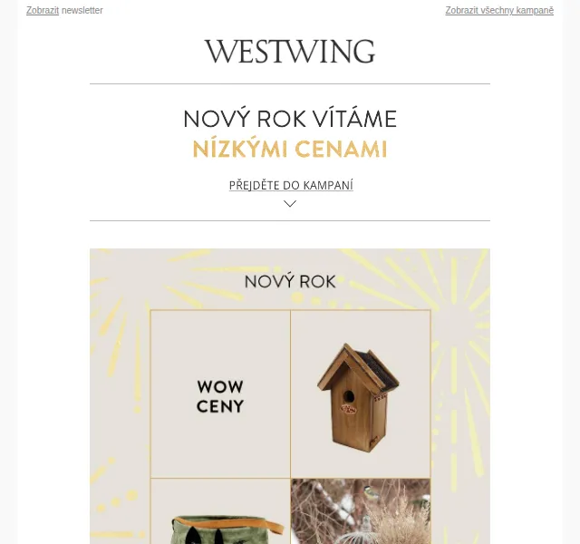 Westwing: Novoroční metamorfóza za nízké ceny – červen 2026 | Nuslet.cz