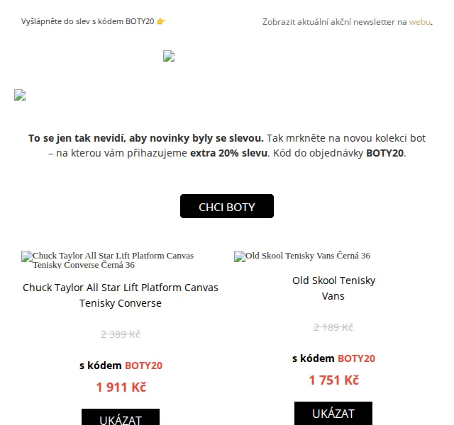 UrbanStore: Nová kolekce bot se slevou 20 % – červen 2026 | Nuslet.cz